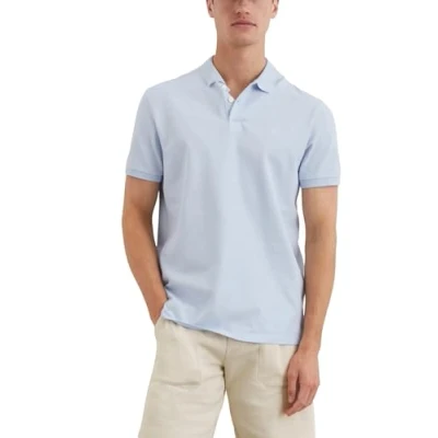 Abbildung von Marc O&#039;Polo Short Sleeve Button Placket Slits AT HEM Poloshirt, Herren, Größe: XXL, Starlight