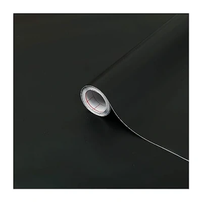 Abbildung von d c fix Möbel Klebefolie Schwarz matt 67,5 cm x 2 m Möbelfolie selbstklebend Küchenfolie Folierung Küchen Schrank Schrankfolie Deko Folie Tisch Tischfolie Fensterbank Küchenfronten wasserfest