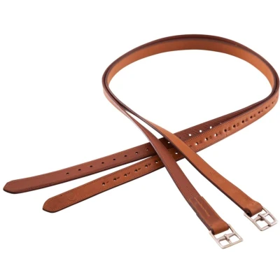 Abbildung von BR Steigbügelriemen Leder Nylon Soft Edelstahl Tabak 145cm