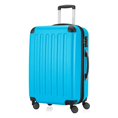 Abbildung von HAUPTSTADTKOFFER SPREE Hartschalen Koffer Trolley Rollkoffer Reisekoffer, 4 Doppel Rollen, 65 cm, 74 L, Cyanblau
