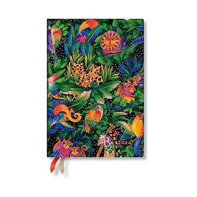 Abbildung von Paperblanks 12 Monatskalender 2024 Jungle Song Vertikal Midi (130 x 180 mm)