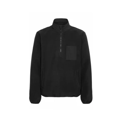 Abbildung von Blend Bhbrooks Halfzipp Fleecepullover, Herren, Größe: Large, Black