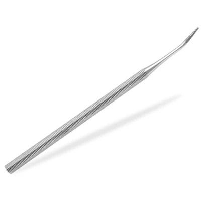 Abbildung von Profi Nagelfeile Fußnägel Metall Eckfeile Fußpflege Eckenfeile leicht Abgewinkelt für Pediküre und Maniküre Rostfreier Edelstahl Fusspflege Instrument ideal eingewachsene Nägel
