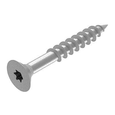Abbildung von SECCARO Spanplattenschraube 3 x 25 mm, Edelstahl V2A VA A2, Holzschraube mit Teilgewinde, TX/Innensechsrund 250 Stück