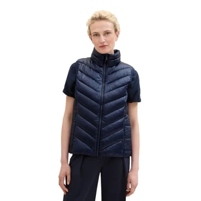 Abbildung von TOM Tailor Stepp Weste, Damen, Größe: Large, Sky captain blue