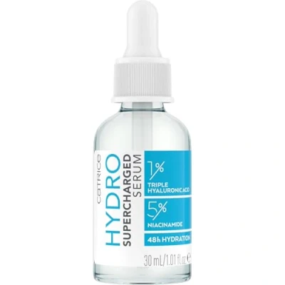 Abbildung von Catrice Hydro Supercharged Serum, Gesichtsserum, Transparent, feuchtigkeitsspendend, regenerierend, glättend, für trockene Haut, vegan, ölfrei, ohne Parfüm, Alkohol, 1er Pack (30ml)