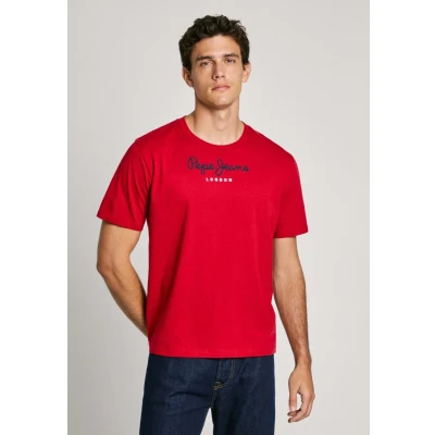 Abbildung von Pepe Jeans EGGO Tshirt print, Herren, Größe: XL, Ruby red