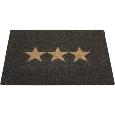 Abbildung von andiamo Fußmatte Kokos bedruckt ideal als Outdoor Schmutzfangmatte oder Kokosmatte außen pflegeleicht mit rutschhemmender Rückseite 40 x 60 cm 1 Stern