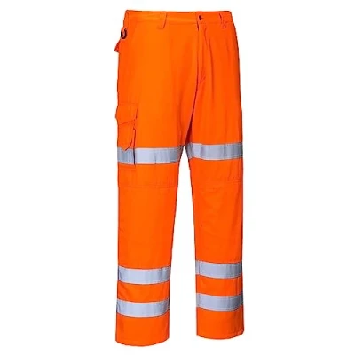 Abbildung von Portwest Warnschutzbundhose Combat mit 3 Reflexstreifen, Größe: M, Farbe: Orange, RT49ORRM