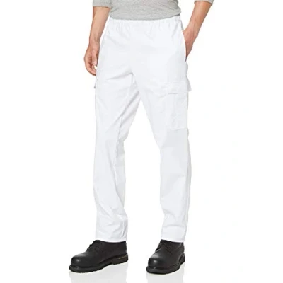 Abbildung von BP 1646 400 21 Mn Unisex Hose, mit Gummizug in der Taille, 215,00 g/m² Stoffmischung, weiß,
