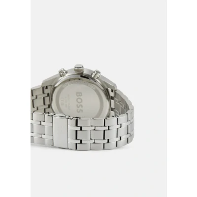 Abbildung von BOSS Skytraveller Uhr silvercoloured/black, Herren, Größe: One Size, Silver coloured/black