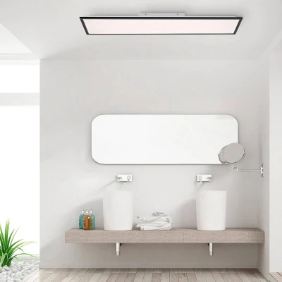Abbildung von JUST LIGHT LED Deckenleuchte »FLAT«, 1 flammig, Leuchtmittel Board fest integriert, dimmbar über Fernbedienung