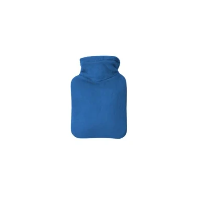 Abbildung von Hugo Frosch Mini Wärmflasche 0,2 l mit Veloursbezug königsblau