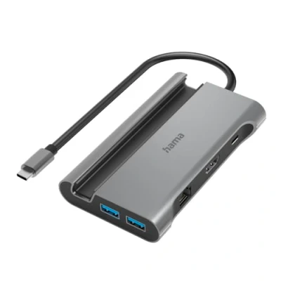 Abbildung von Hama USB Adapter »USB Hub (4K Dockingstation 7 Ports, A, C, HDMI™, LAN, 5Gbit/s)«, 15 cm