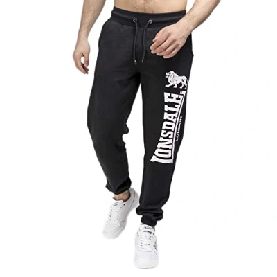 Abbildung von Lonsdale Herren Jogginghose schmale Passform OCKLE, Black XXL, 113659