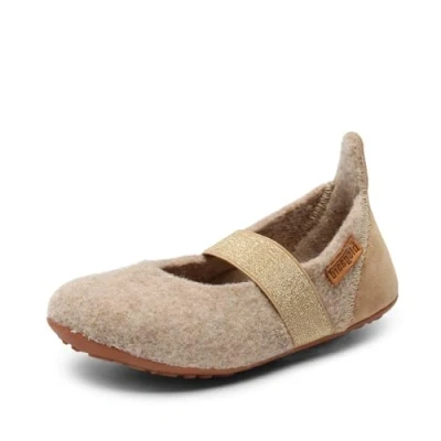 Abbildung von bisgaard Mädchen Wool Ballet Flat, Nougat, 27 EU