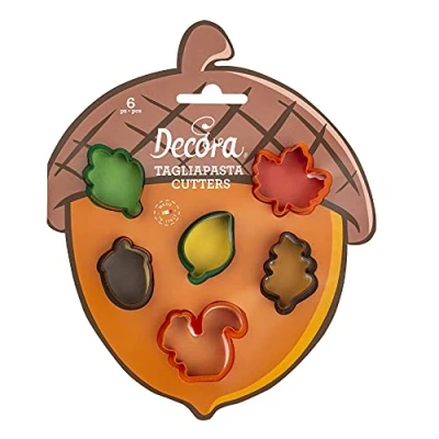 Abbildung von DECORA 0255213 AUSSTECHFORMEN SET AUTUMN, 6 STÜCKE, Braun