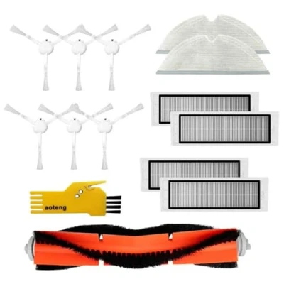 Abbildung von Zubehör für Xiaomi 1C Dreame F9 XM200022 25012 Aspirateur Roboter Staubsauger Ersatzteile Paket mit 1 Hauptbürsten &amp; 4 Hepa Filtern 6 Seitenbürsten 2 Reinigungstüchern