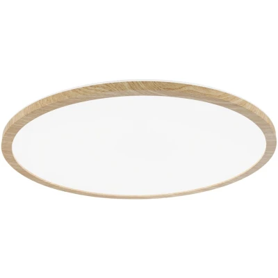 Abbildung von Paulmann 710.34 LED Panel Atria Shine Backlight IP44 rund 420mm 4000K Holzoptik