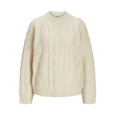 Abbildung von JJXX Jxjosie CREW NECK Strickpullover, Damen, Größe: Small, Vanilla ice
