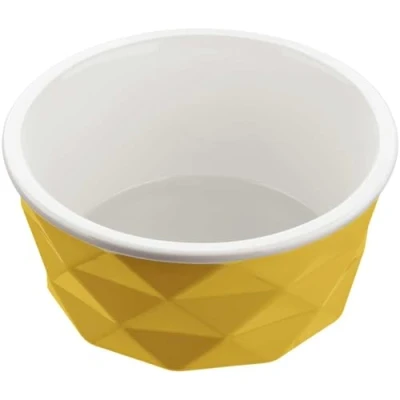 Abbildung von HUNTER EIBY Keramik Napf, Futter und Trinknapf, rutschhemmend, 350 ml, gelb