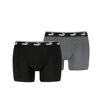 Abbildung von PUMA Men&#039;s Elements Boxer, Grey Combo, L (2er Pack)