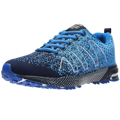 Abbildung von ASHION Turnschuhe Herren Sneaker Laufschuhe Sportschuhe Atmungsaktiv Leichte Straßenlaufschuhe,B Blau,45 EU
