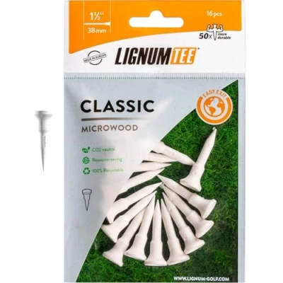 Abbildung von Longridge Golf Zubehör Lignum 38 mm Tees 12 PK, Weiß
