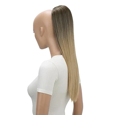 Abbildung von CAISHA 55cm Haarteil Nina mit Kordelverschluss Zopf Haarverlängerung Glatt Braun Blond Mix PH526