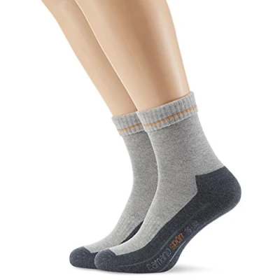 Abbildung von Camano Herren 5942 Sportsocken, Grau (Grey 10), (Herstellergröße: 39/42) (2er Pack)