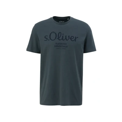 Abbildung von s.Oliver Tshirt print, Herren, Größe: XL, Schiefergrau