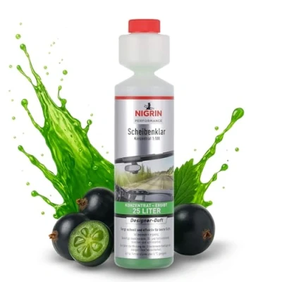 Abbildung von NIGRIN Scheibenklar Konzentrat 1:100, schnell und effektiv für beste Sicht, 250 ml, Farblos