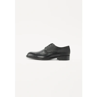 Abbildung von BOSS Tayil Derby BusinessSchnürer, Herren, Größe: 42.5, Black Leder