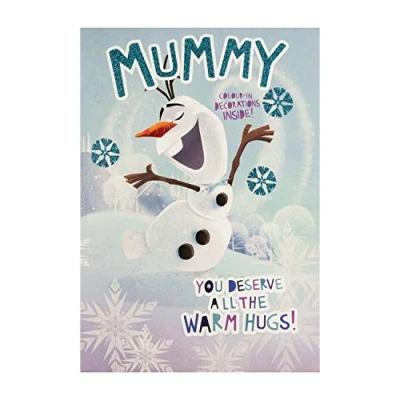 Abbildung von Hallmark Weihnachtskarte für Mama Die Eiskönigin Olaf Design