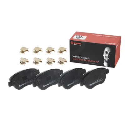 Abbildung von BREMBO P 61 137 Bremsbelagsatz exkl. Verschleißwarnkontakt mit Anti Quietsch Blech Zubehör CITROËN: C4 I Hatchback, Coupe