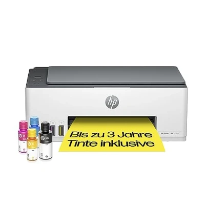 Abbildung von HP Smart Tank 5105 3 in 1 Multifunktionsdrucker, 20 Cashback, (WLAN; Mobiles Drucken) Jahre Tinte inklusive, Garantie, großer Tintentank, hohe Reichweite, Drucken hoher Qualität