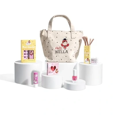 Abbildung von Miss Nella Sonderedition Kinder Make Up und Nagellack Set für kleine Mädchen (Girly Girl, 6, stück)