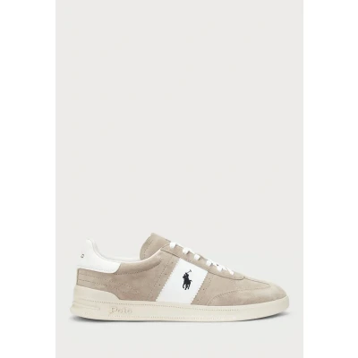 Abbildung von Polo Ralph Lauren Heritage AERA Suede Sneaker Unisex low, Größe: 46, Milkshake/deckwash white Schuhe