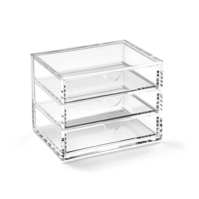 Abbildung von OSCO A3275 Magazin mit 3 Schubladen aus klarem Acryl, klein