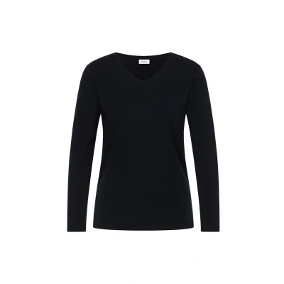 Abbildung von Cecil Vneck Langarmshirt, Damen, Größe: XS, Blau