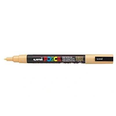 Abbildung von uni ball 186529 POSCA Marker mit feiner Rundspitze, lachsfarben