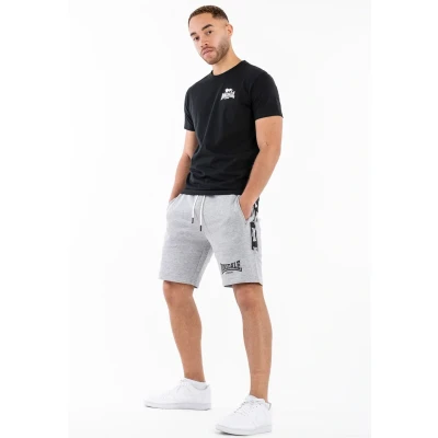 Abbildung von Lonsdale Normale Passform Scarvell Jogginghose, Herren, Größe: 3XL, Marl grey black white
