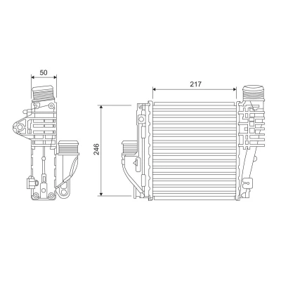 Abbildung von VALEO 818290 Ladeluftkühler Aluminium PEUGEOT: 308 SW 2