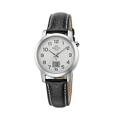 Abbildung von Master Time Funk Quarz Damen Uhr Analog Digital mit Leder Armband MTLA 10295 12L