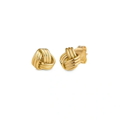 Abbildung von Amberta Allure Dames Knoten Ohrringe aus 9K Gold Ohrringestecher Damen