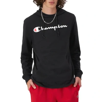 Abbildung von Champion Herren Middleweight Hoodie Jacke, Schwarze Schrift, Medium