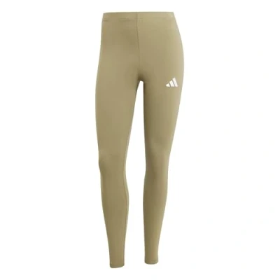 Abbildung von adidas Damen Essentials 3 Stripes Cotton Leggings, Olive strata/White, M
