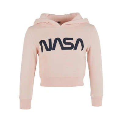 Abbildung von Mister Tee KIDS NASA Cropped Hoody Kapuzenpullover für Kinder, Größe: 146/152, Rosa