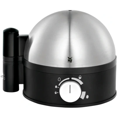 Abbildung von WMF Stelio Eierkocher Edelstahl, 1 Ei 7 Eier, 380 Watt, Härtegradeinstellung, Fortkochstufe, Messbecher mit Eipick