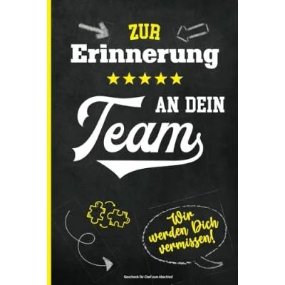 Abbildung von Geschenk für Chef zum Abschied: Schönes Notizbuch zur Erinnerung an das Team ein Abschiedsgeschenk den besten der Welt, toller Vorgesetzter, Danke